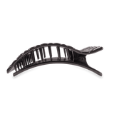 [Teleties] Flat Rectangle Hair Clip | Large | Jet Black Quilted - The Pink Pineapple 850