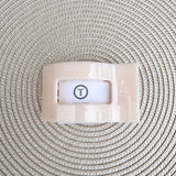 [TELETIES] Flat Rectangle Hair Clip – Medium Almond Beige - The Pink Pineapple 850