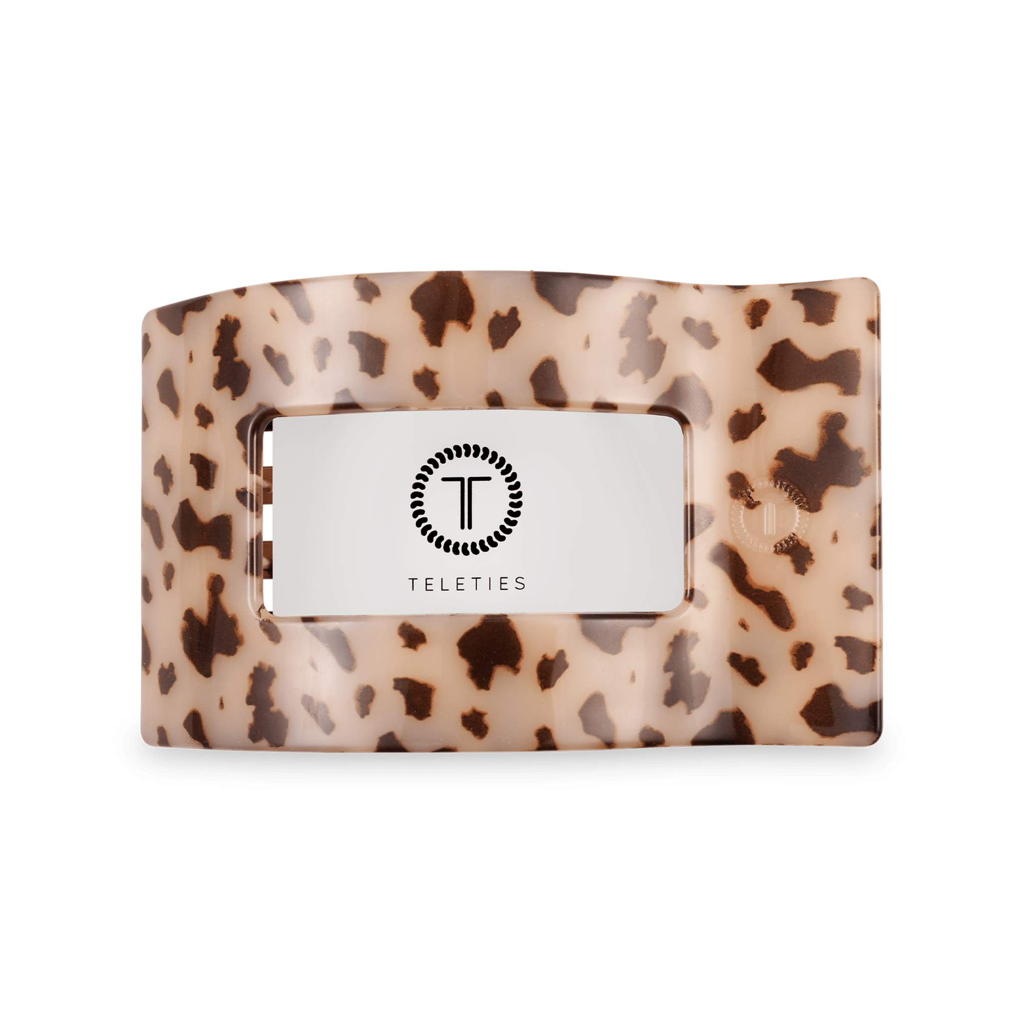 [TELETIES] Flat Rectangle Hair Clip – Medium Blonde Tortoise - The Pink Pineapple 850