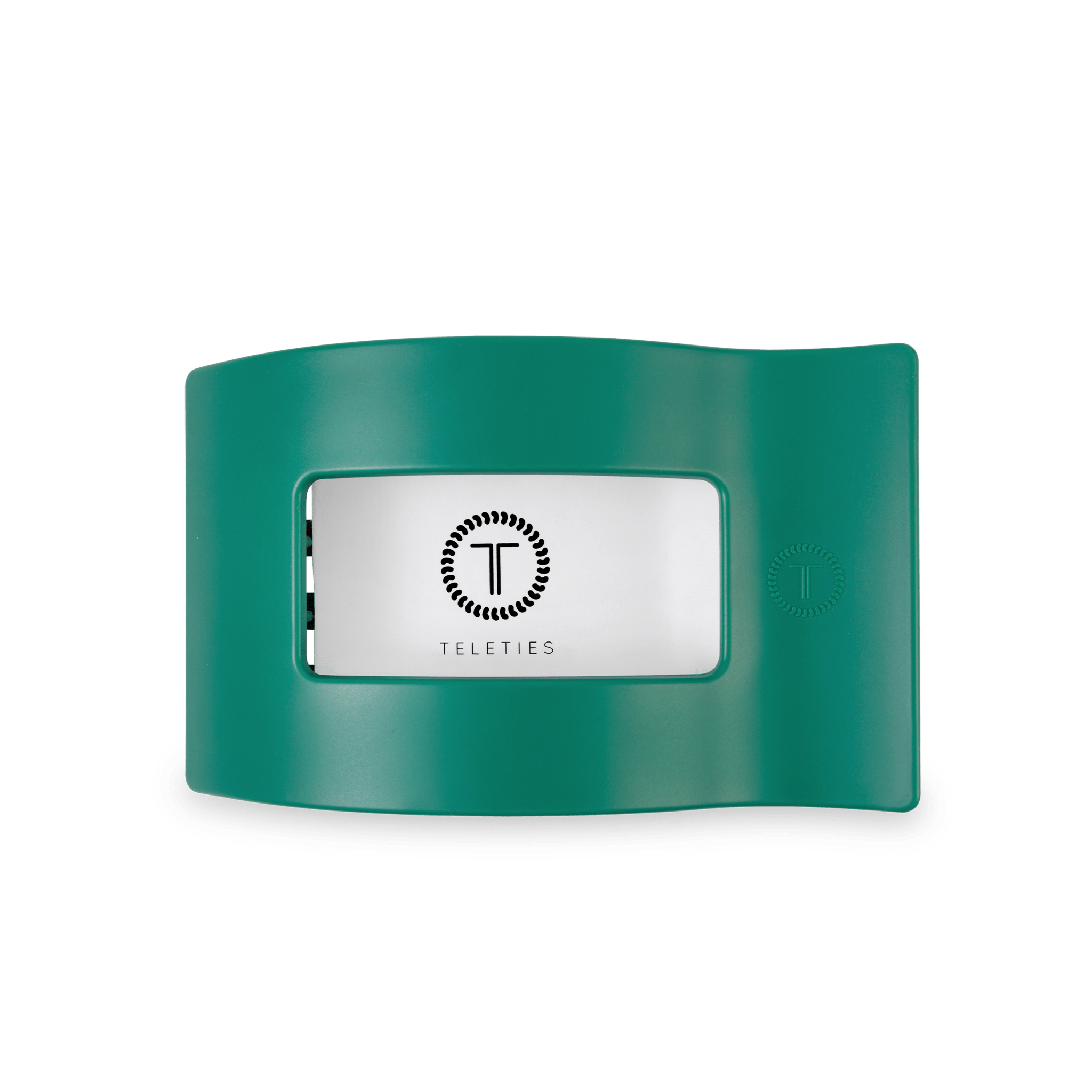 [Teleties] Flat Rectangle Hair Clip | Medium | Fir Real - The Pink Pineapple 850