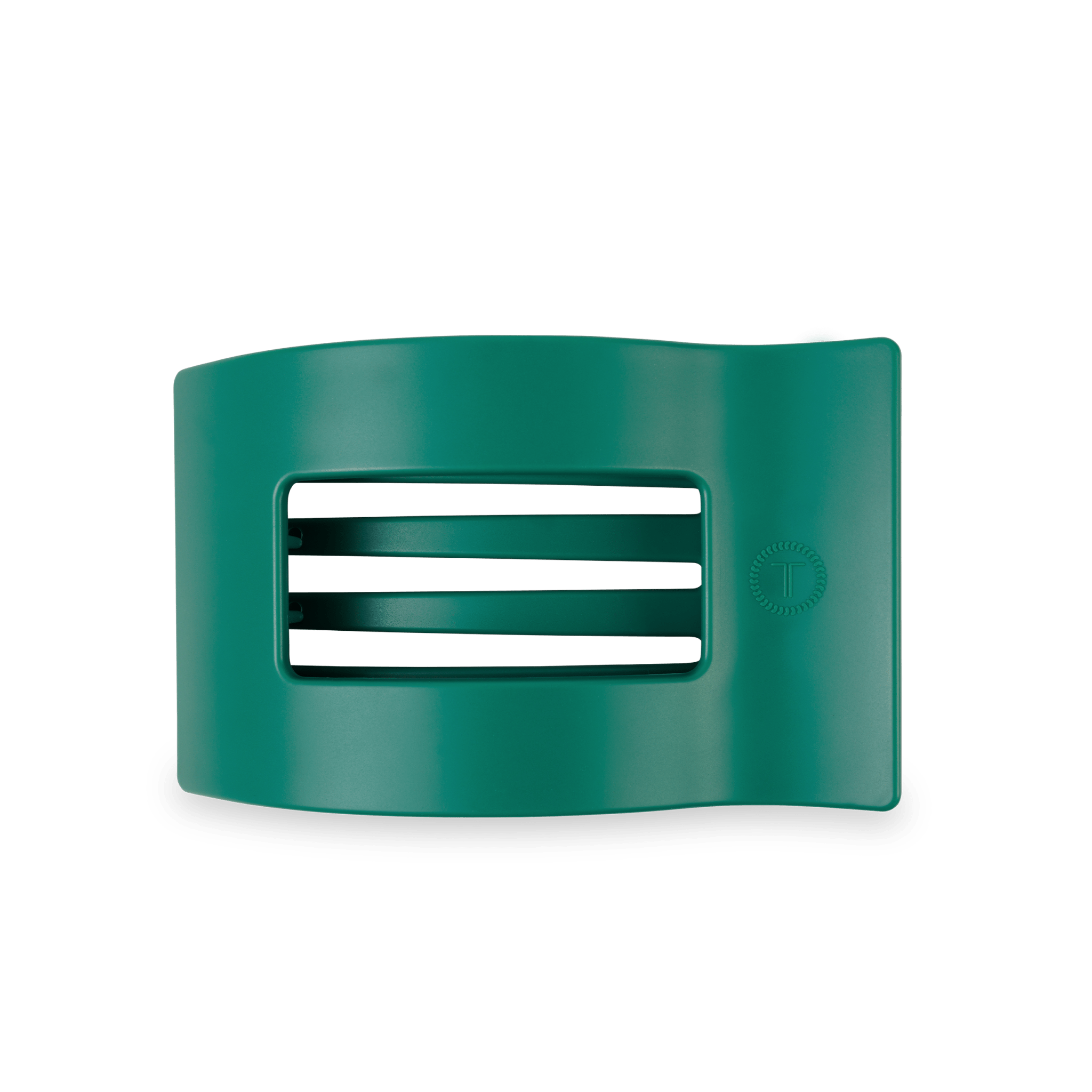 [Teleties] Flat Rectangle Hair Clip | Medium | Fir Real - The Pink Pineapple 850