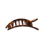 [TELETIES] Flat Rectangle Hair Clip – Medium Tortoise - The Pink Pineapple 850