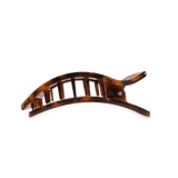 [TELETIES] Flat Rectangle Hair Clip – Medium Tortoise - The Pink Pineapple 850