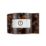 [TELETIES] Flat Rectangle Hair Clip – Medium Tortoise - The Pink Pineapple 850