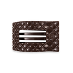 [TELETIES] Flat Rectangle Hair Clip – Medium Truly Taupe Quilted - The Pink Pineapple 850