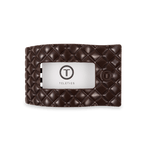 [TELETIES] Flat Rectangle Hair Clip – Medium Truly Taupe Quilted - The Pink Pineapple 850