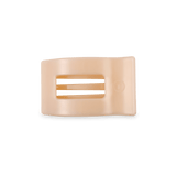 [TELETIES] Flat Rectangle Hair Clip – Small Almond Beige - The Pink Pineapple 850