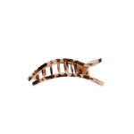[TELETIES] Flat Rectangle Hair Clip – Small Blonde Tortoise - The Pink Pineapple 850