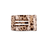 [TELETIES] Flat Rectangle Hair Clip – Small Blonde Tortoise - The Pink Pineapple 850