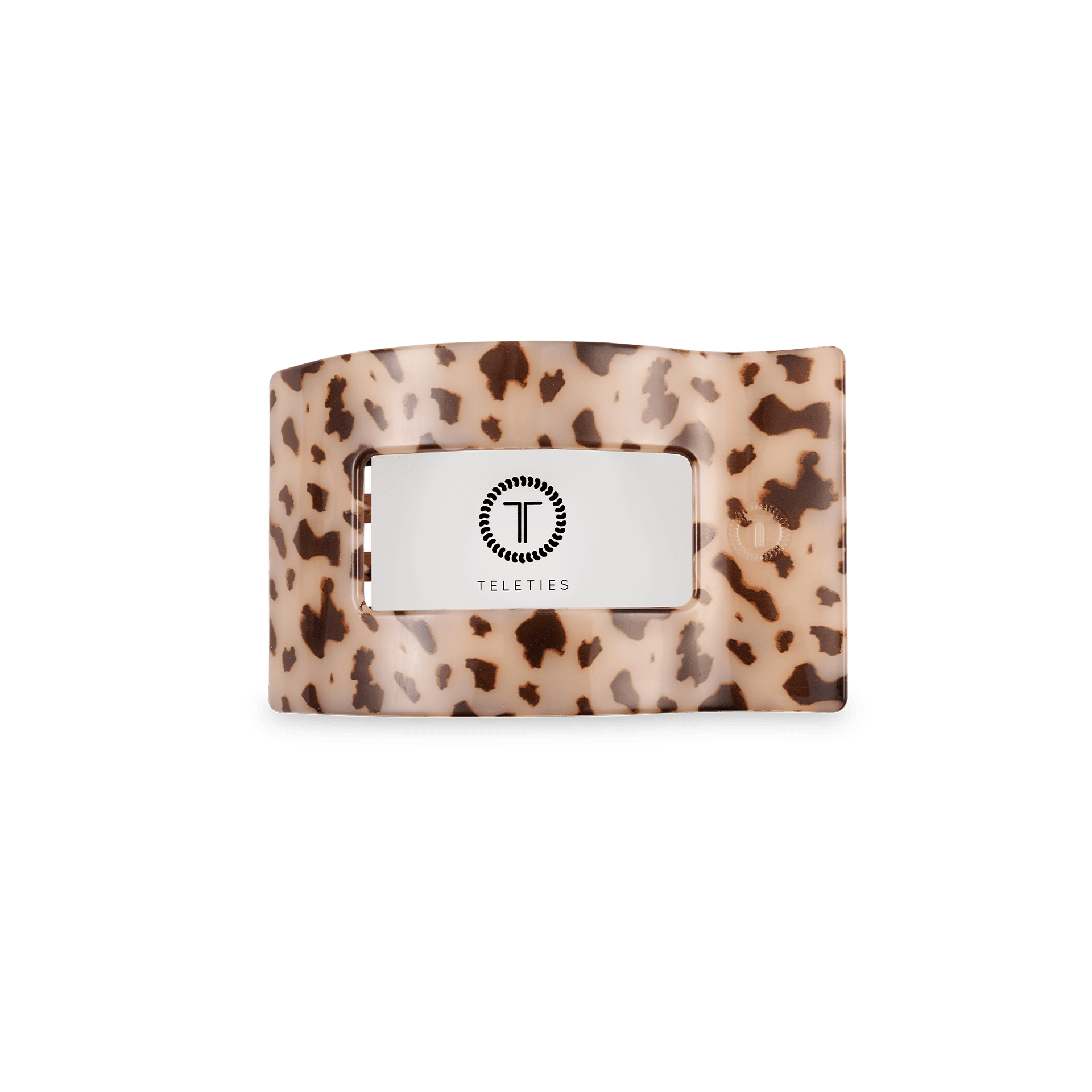 [TELETIES] Flat Rectangle Hair Clip – Small Blonde Tortoise - The Pink Pineapple 850