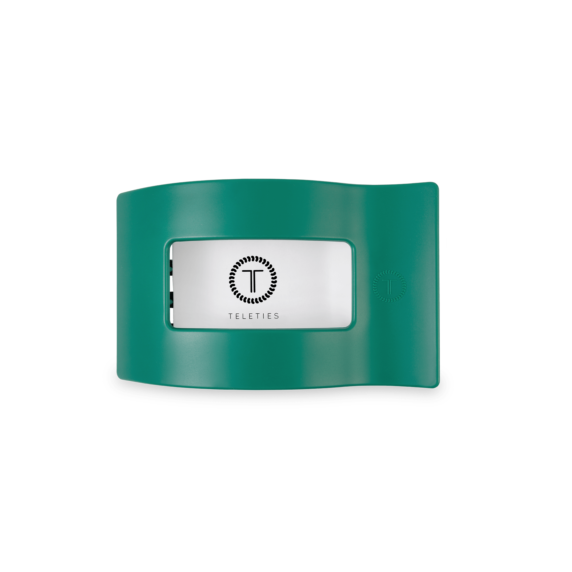 [Teleties] Flat Rectangle Hair Clip | Small | Fir Real - The Pink Pineapple 850