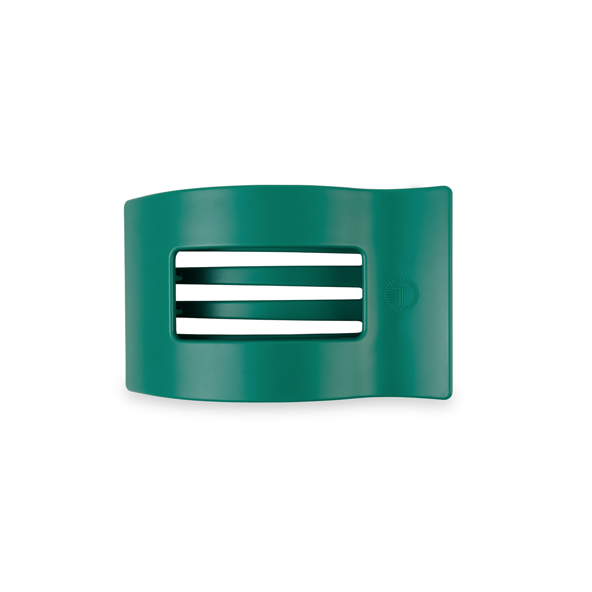 [Teleties] Flat Rectangle Hair Clip | Small | Fir Real - The Pink Pineapple 850