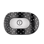 [Teleties] Flat Round Hair Clip | Black Polka Dot Party | Large - The Pink Pineapple 850
