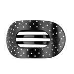 [Teleties] Flat Round Hair Clip | Black Polka Dot Party | Large - The Pink Pineapple 850