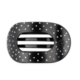 [Teleties] Flat Round Hair Clip | Black Polka Dot Party | Large - The Pink Pineapple 850