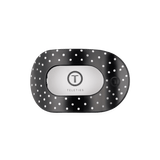 [Teleties] Flat Round Hair Clip | Black Polka Dot Party | Medium - The Pink Pineapple 850