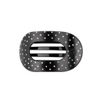 [Teleties] Flat Round Hair Clip | Black Polka Dot Party | Medium - The Pink Pineapple 850