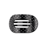 [Teleties] Flat Round Hair Clip | Black Polka Dot Party | Medium - The Pink Pineapple 850