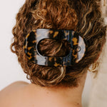 [TELETIES] Flat Round Hair Clip – Large Tortoise - The Pink Pineapple 850