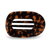 [TELETIES] Flat Round Hair Clip – Large Tortoise - The Pink Pineapple 850