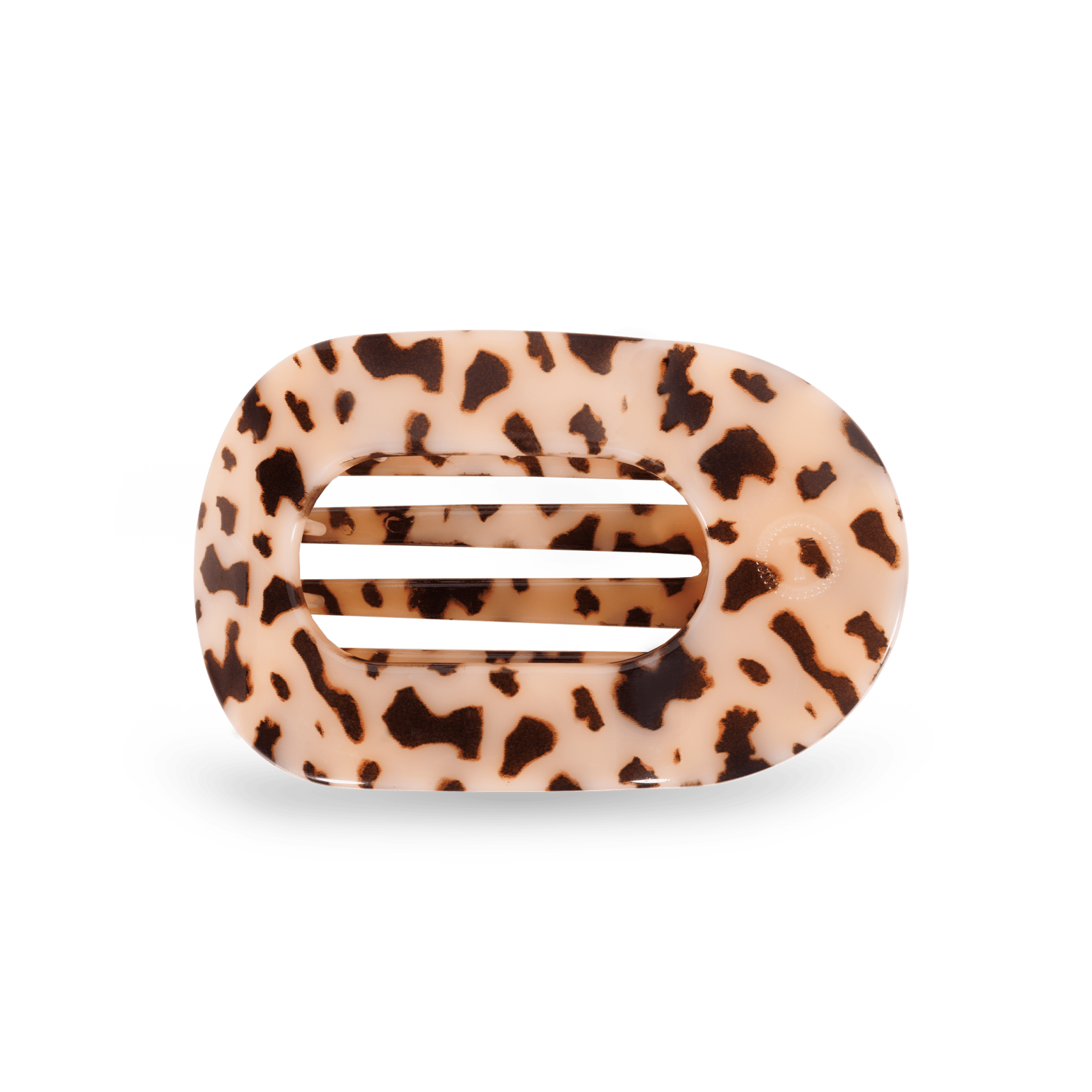 [TELETIES] Flat Round Hair Clip – Medium Blonde Tortoise - The Pink Pineapple 850