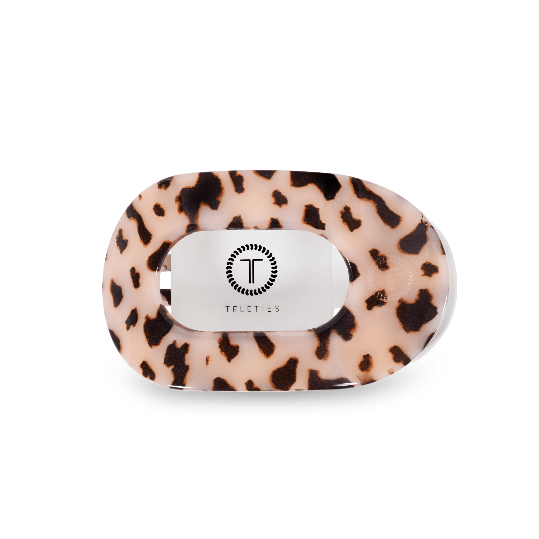 [TELETIES] Flat Round Hair Clip – Medium Blonde Tortoise - The Pink Pineapple 850