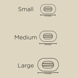 [Teleties] Flat Round Hair Clip | Medium | Candy Cane Crush - The Pink Pineapple 850