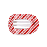 [Teleties] Flat Round Hair Clip | Medium | Candy Cane Crush - The Pink Pineapple 850
