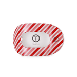 [Teleties] Flat Round Hair Clip | Medium | Candy Cane Crush - The Pink Pineapple 850
