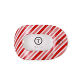 [Teleties] Flat Round Hair Clip | Medium | Candy Cane Crush - The Pink Pineapple 850