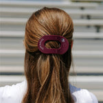 [Teleties] Flat Round Hair Clip | Medium | Go Noles! - The Pink Pineapple 850