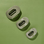 [TELETIES] Flat Round Hair Clip – Medium Sage It Ain’t So - The Pink Pineapple 850