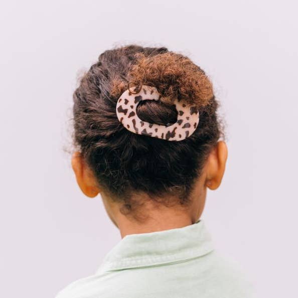 [TELETIES] Flat Round Hair Clip – Small Blonde Tortoise - The Pink Pineapple 850