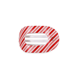 [Teleties] Flat Round Hair Clip | Small | Candy Cane Crush - The Pink Pineapple 850