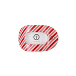 [Teleties] Flat Round Hair Clip | Small | Candy Cane Crush - The Pink Pineapple 850