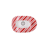 [Teleties] Flat Round Hair Clip | Small | Candy Cane Crush - The Pink Pineapple 850