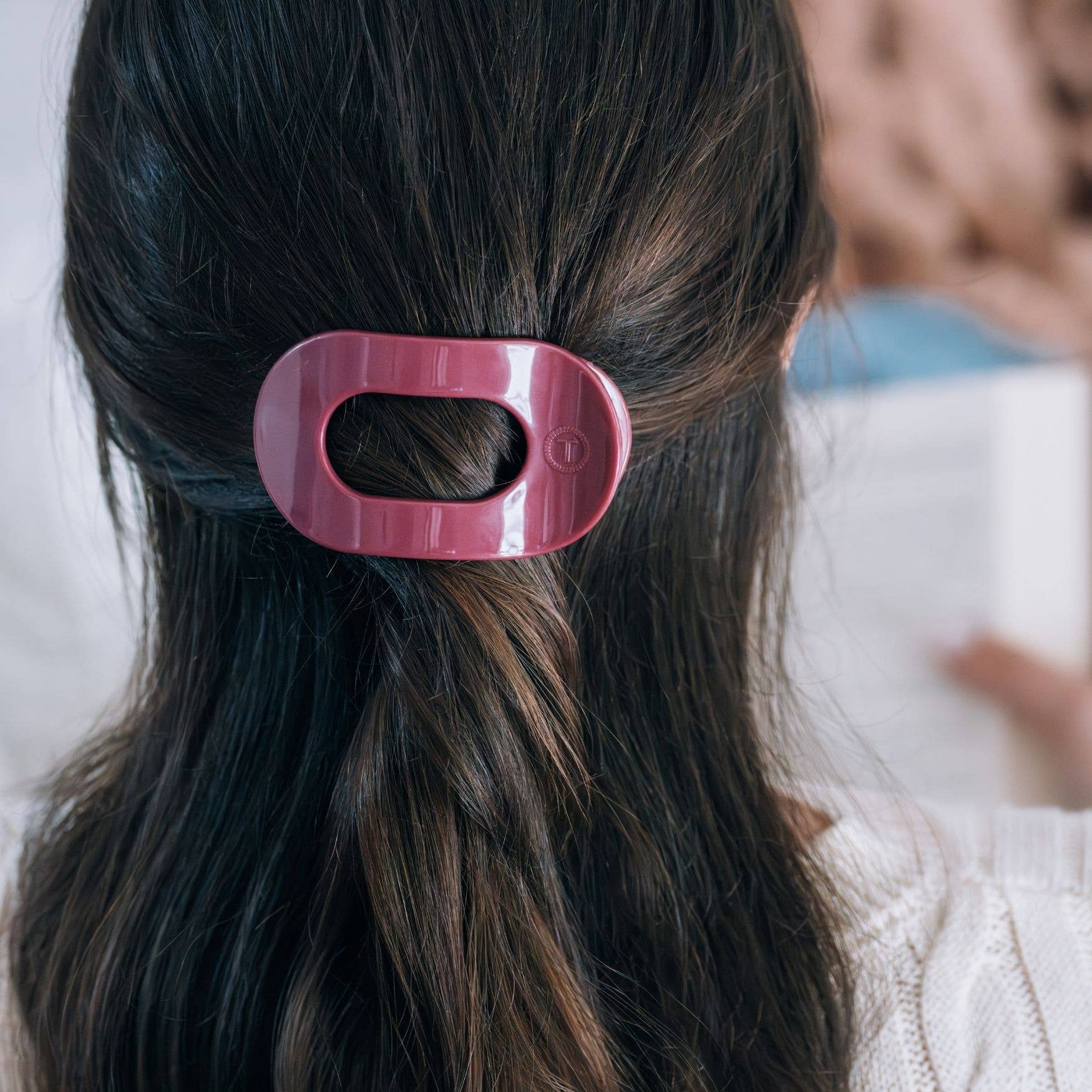 [TELETIES] Flat Round Hair Clip – Small Wild Side - The Pink Pineapple 850