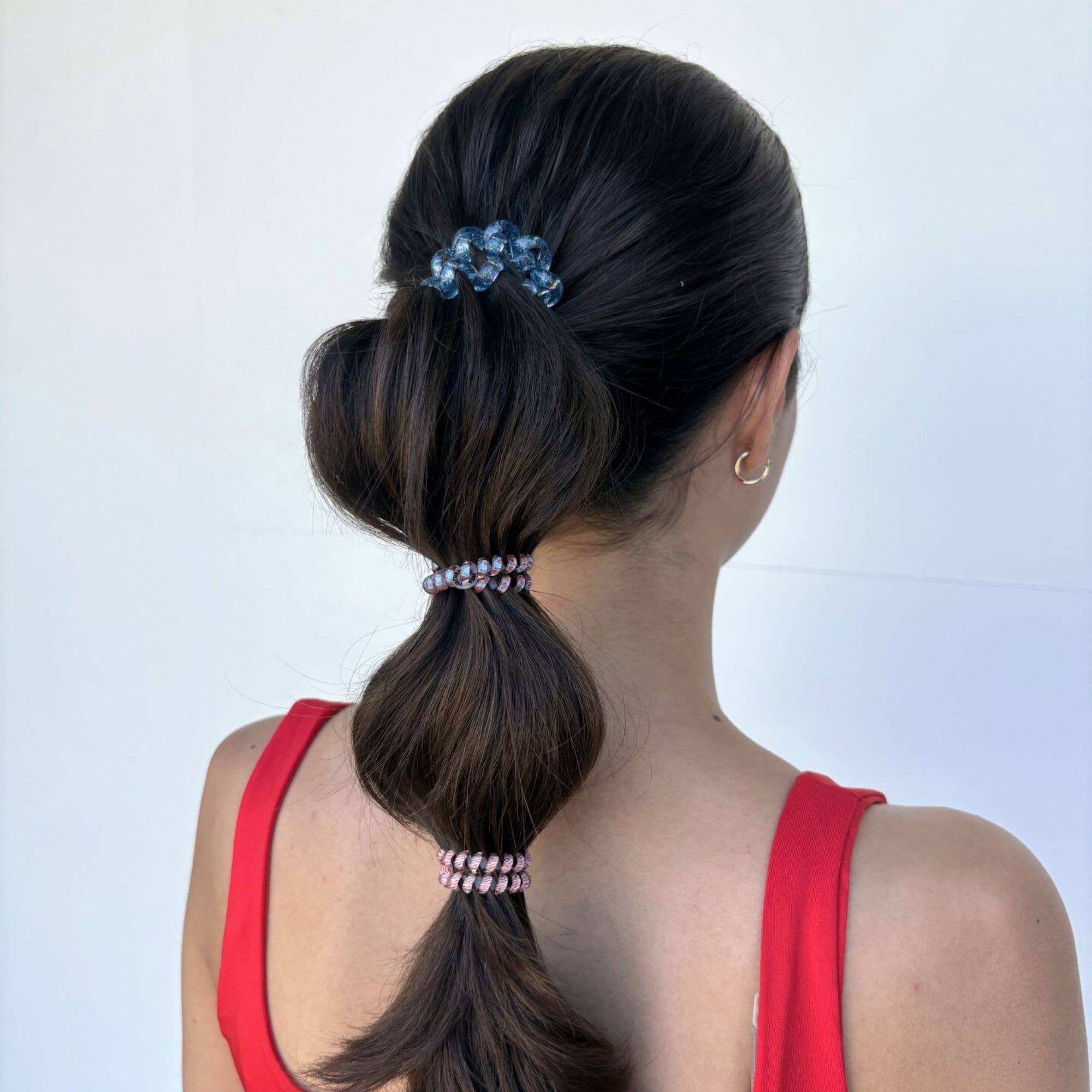 [Teleties] Freedom to Sparkle Large Coil Hair Ties - The Pink Pineapple 850