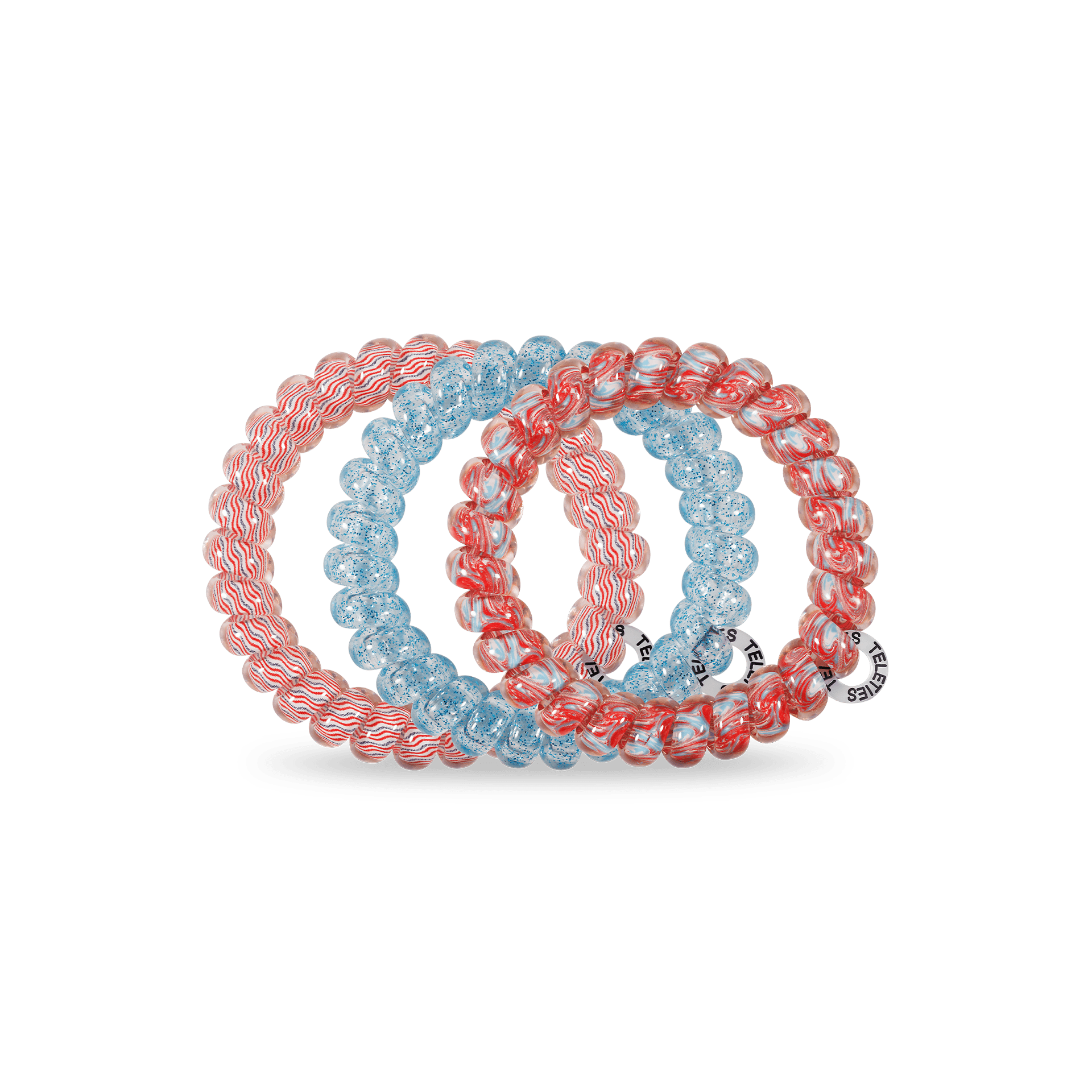 [Teleties] Freedom to Sparkle Large Coil Hair Ties - The Pink Pineapple 850