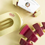[Teleties] FSU Round Flat Hair Clip | Med. - The Pink Pineapple 850