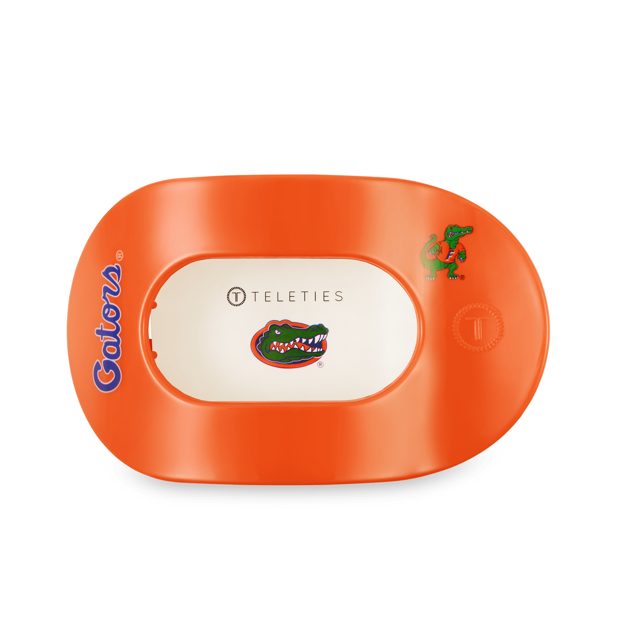 [Teleties] Go Gators! Large Flat Round Hair Clip - The Pink Pineapple 850