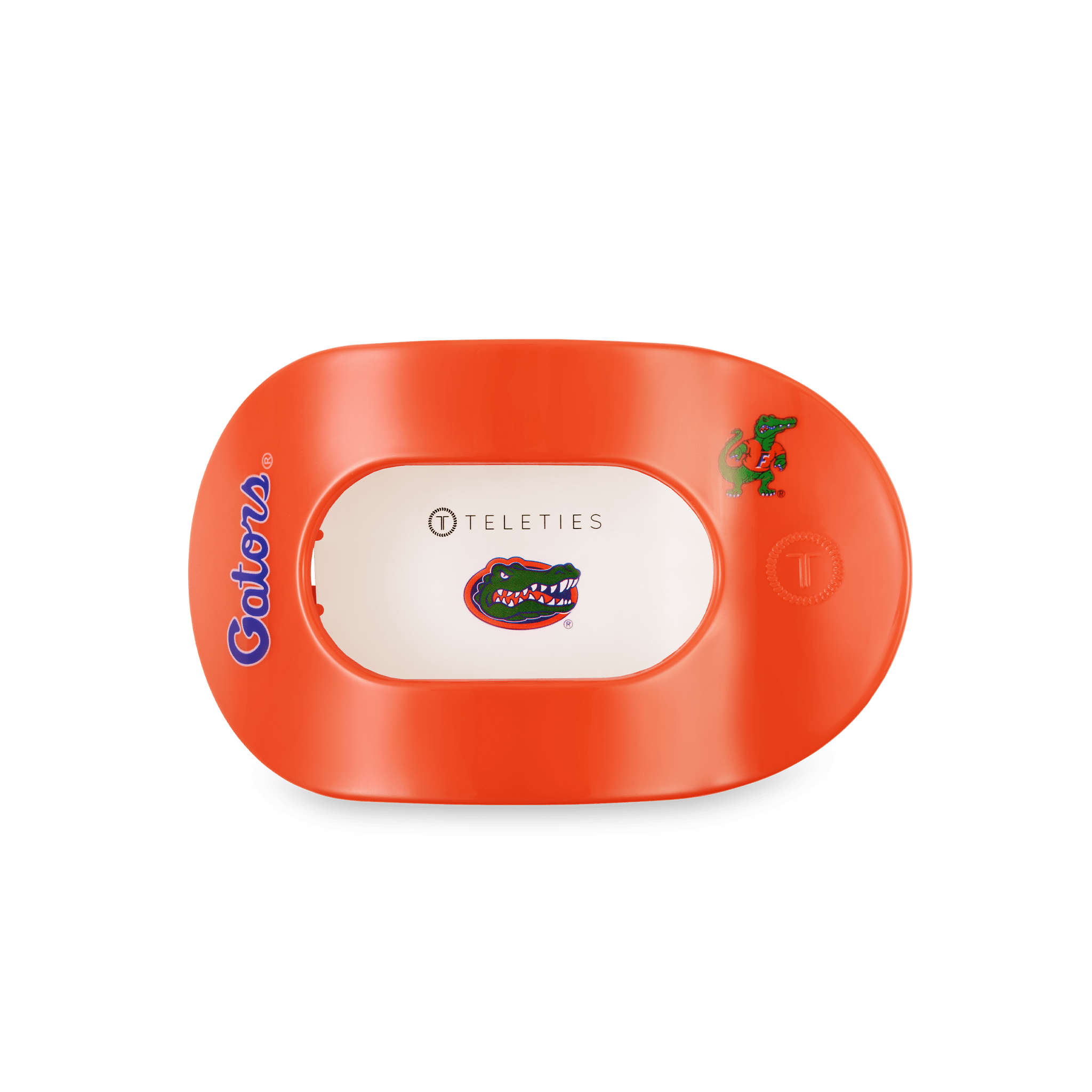 [Teleties] Go Gators! Medium Flat Round Hair Clip - The Pink Pineapple 850