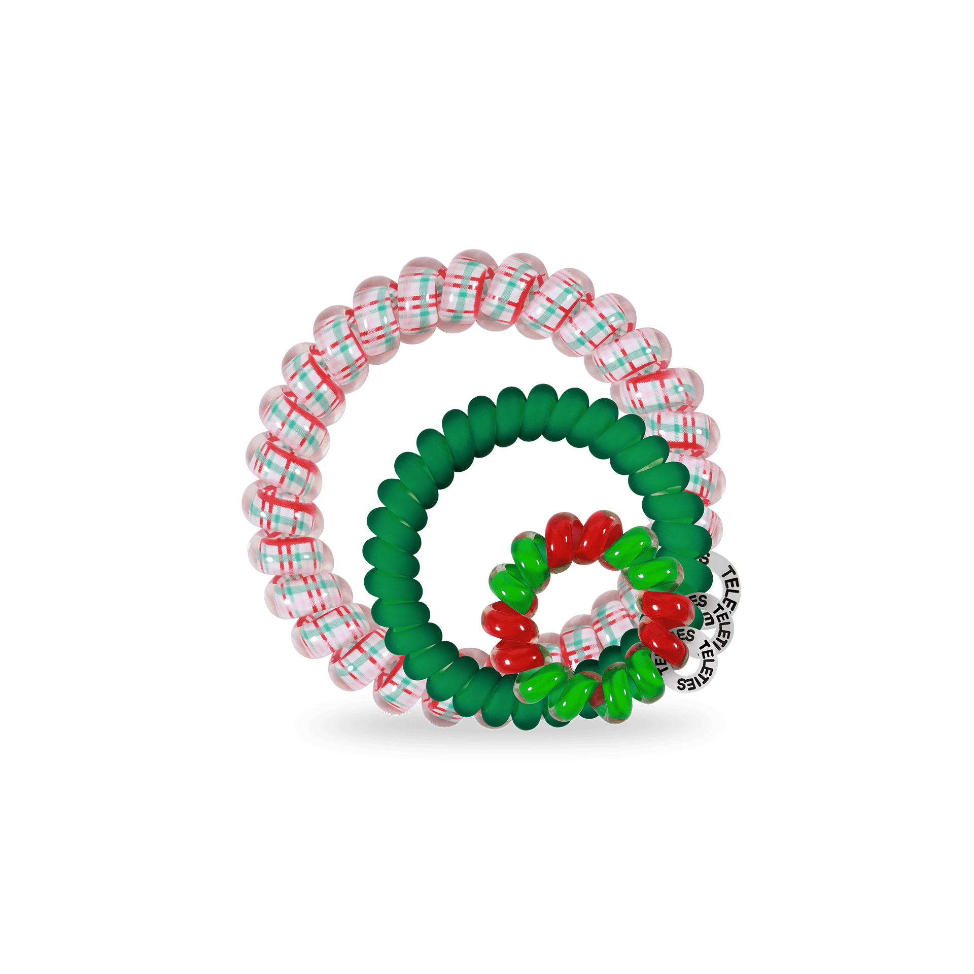 [TELETIES] Holiday Clip and Coil Bundle - The Pink Pineapple 850