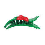 [TELETIES] Holly Leaves Flat Hair Clip - The Pink Pineapple 850