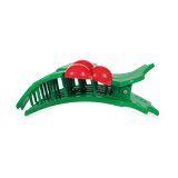 [TELETIES] Holly Leaves Flat Hair Clip - The Pink Pineapple 850