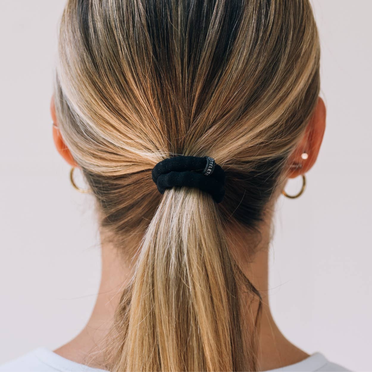 [Teleties] Nylon Hair Ties | Small | Jet Black - The Pink Pineapple 850