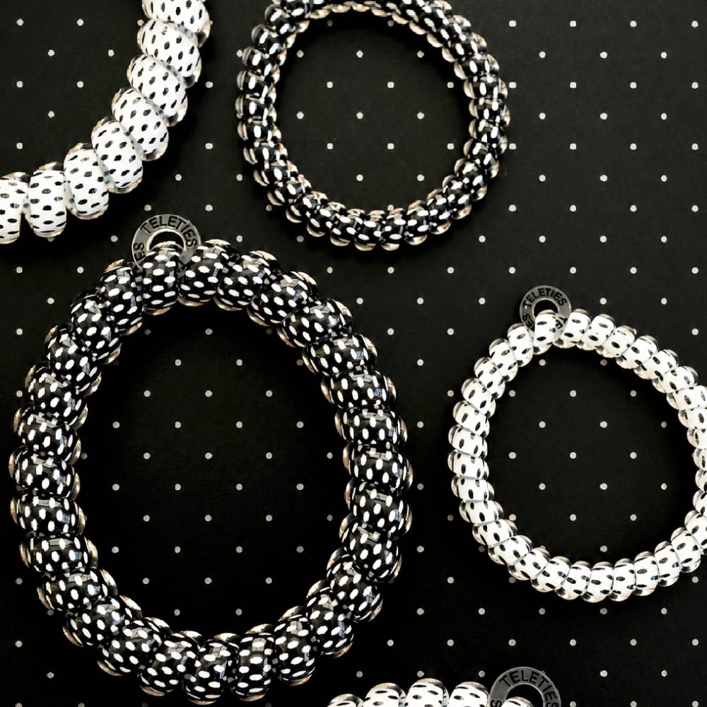 [Teleties] Polka Dot Party Large Hair Ties - The Pink Pineapple 850