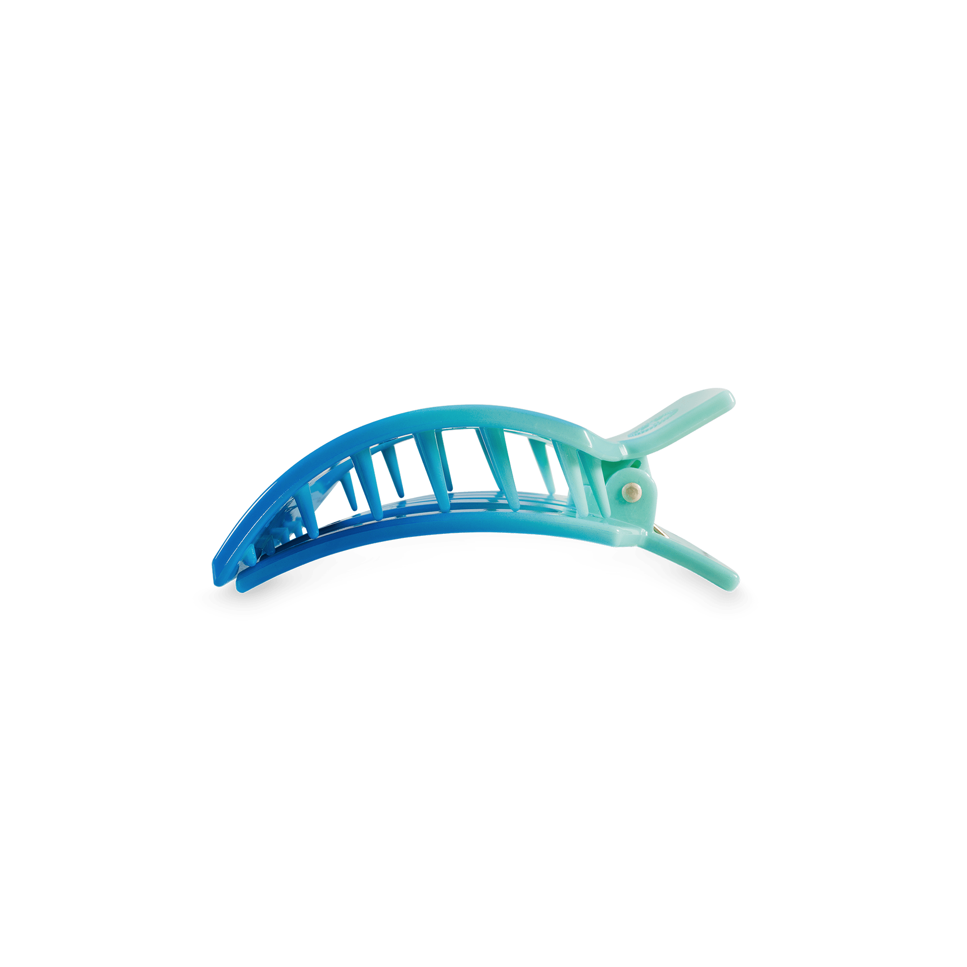 [Teleties] Poolside Small Flat Square Hair Clip - The Pink Pineapple 850