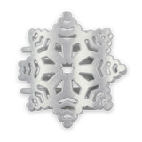 [TELETIES] Snowflake Flat Hair Clip - The Pink Pineapple 850