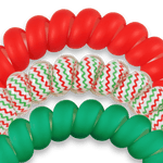 [Teleties] Spiral Hair Coils | Large | Santa Baby Hair Ties - The Pink Pineapple 850